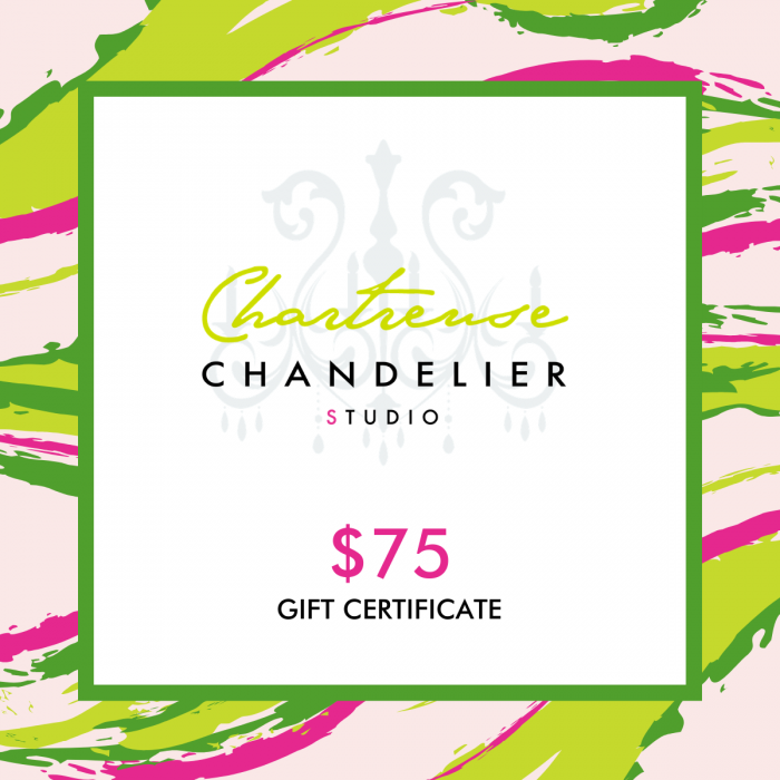 Chartreuse Chandelier Studio Gift Certificate