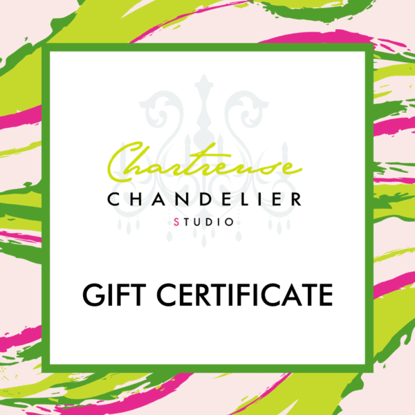 Chartreuse Chandelier Studio Gift Certificate