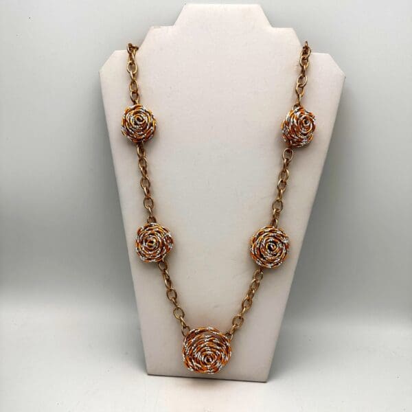 Gold Rosette Necklace