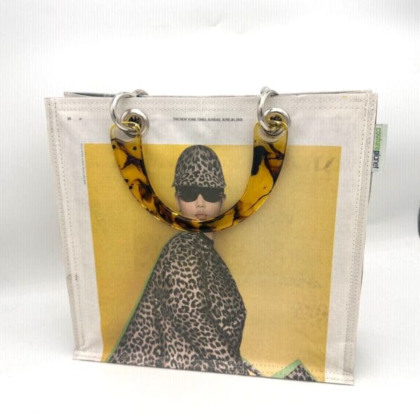 Cheetah Recycled Large Magazine Purse